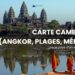Carte Cambodge (Angkor, plages, Mékong) lire le pays d’un seul coup d’œil