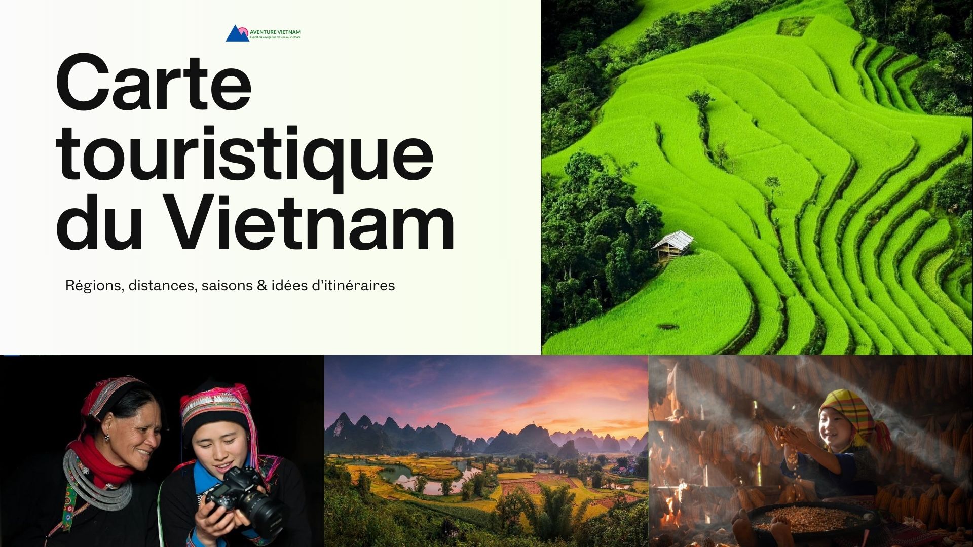 Carte touristique du Vietnam régions, distances, saisons & idées d’itinéraires (1)