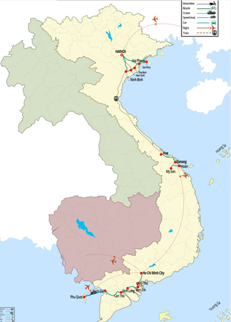 Vietnam du nord au sud