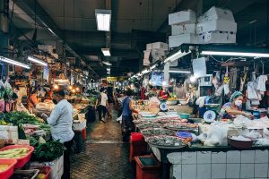 Marché de nuit à Bangkok
