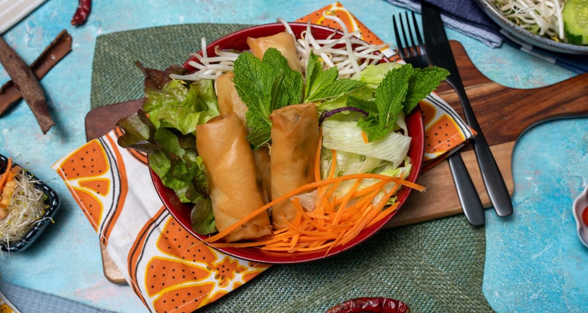 Snack vietnamien - rouleaux de printemps végétaliens