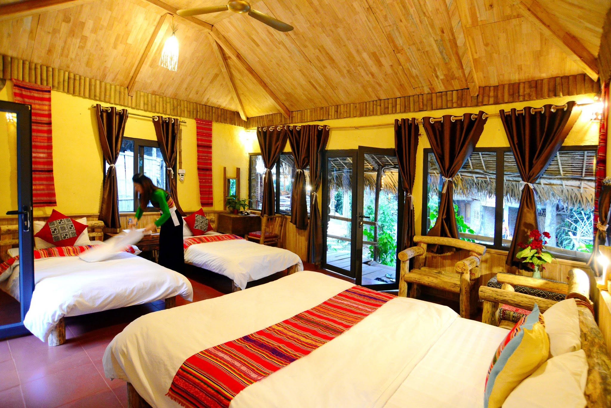Chambre confortable avec belle vue chez l'habitant à Mai Chau
