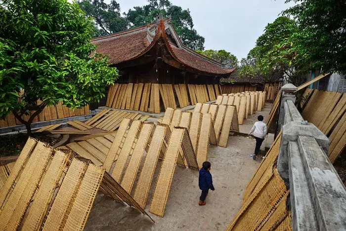 Une scène rurale paisible dans le village de Tho Ha, province de Bac Giang.