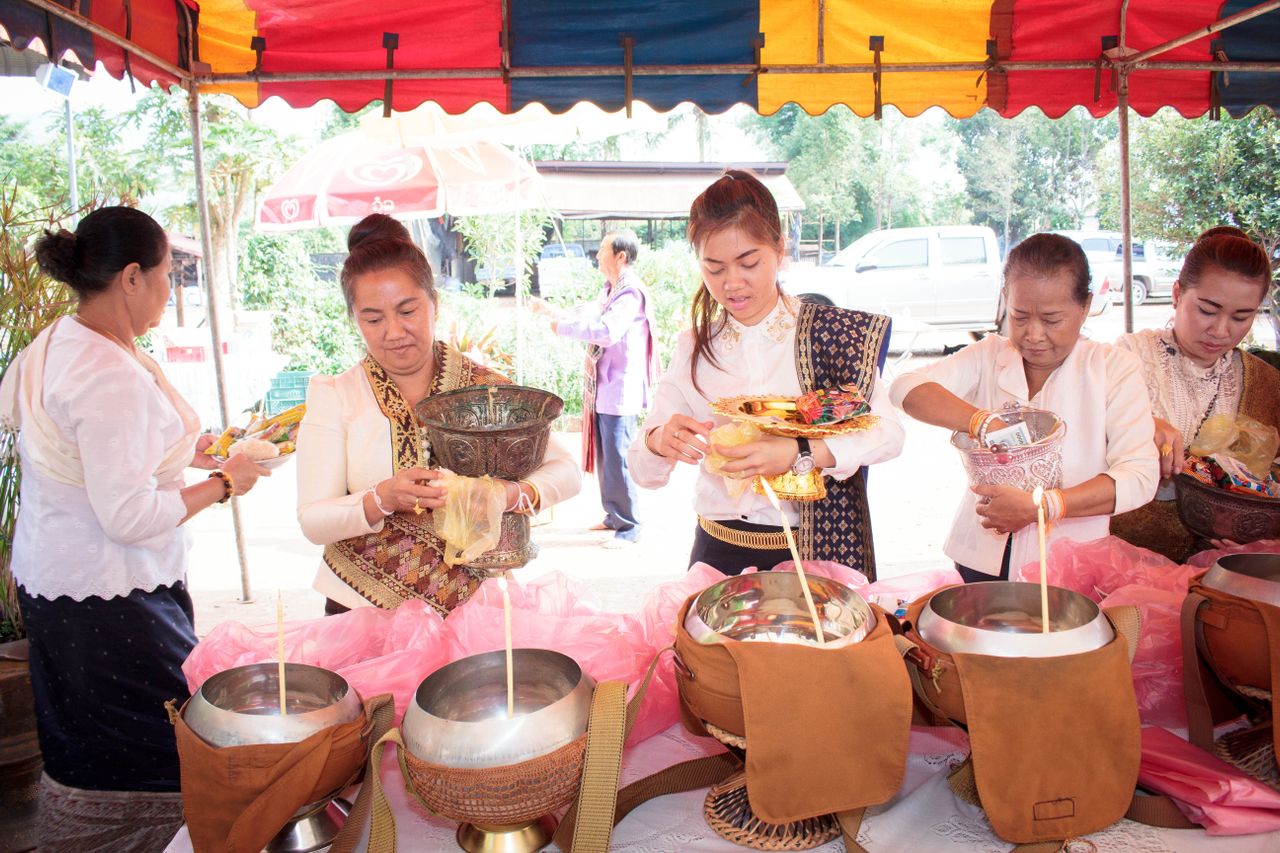 Cérémonie traditionnelle au Laos