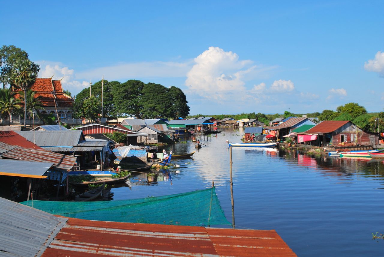 Village flottant du Tonlé Sap