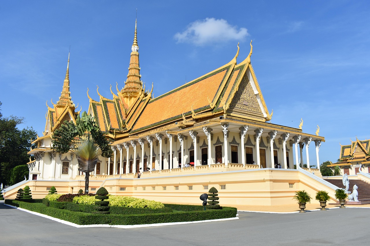Vue extérieure du Palais royal de Phnom Penh