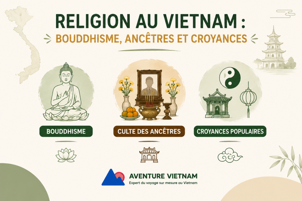 Religion au Vietnam : bouddhisme, ancêtres et croyances