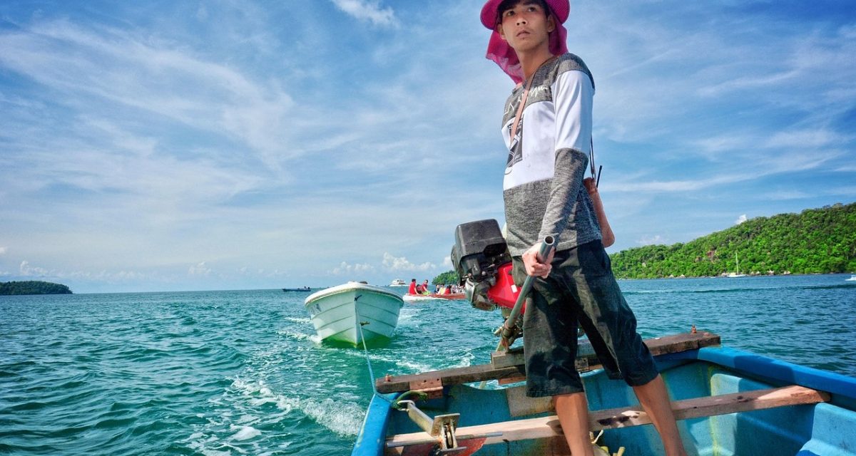 Bateau traditionnel Koh Rong Samloem Cambodge