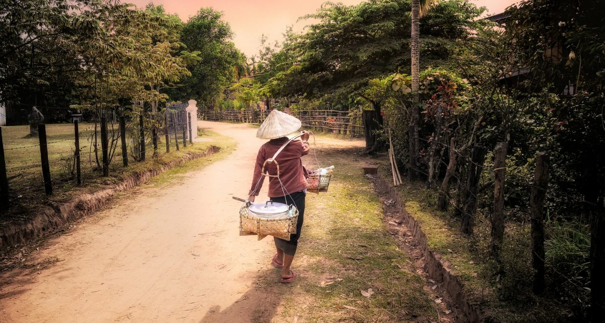 Chemin rural à Don Daeng