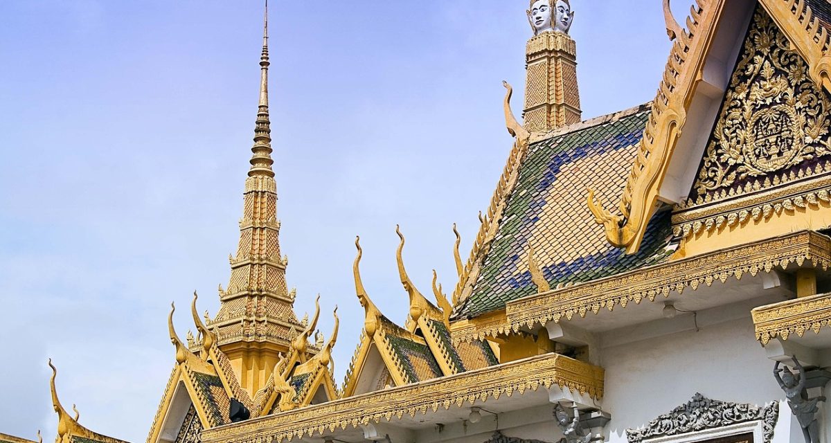 Façade dorée du Palais royal de Phnom Penh
