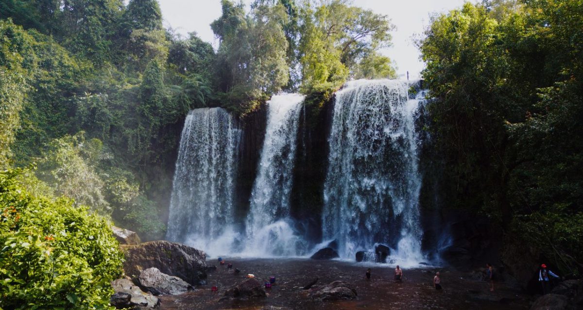 Grande cascade de Phnom Kulen au Cambodge