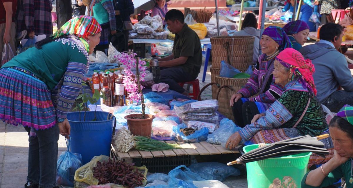 Marché dominical de Bac Ha au Vietnam