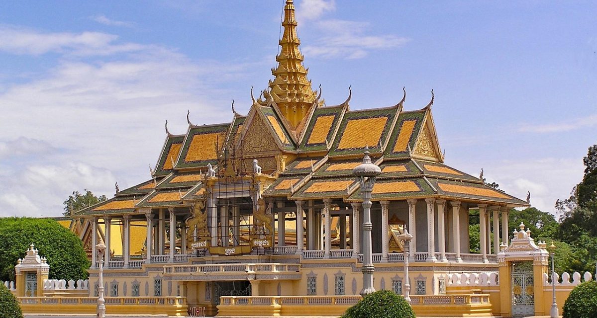 La Pagode d’Argent se trouve dans la partie méridionale du complexe royal