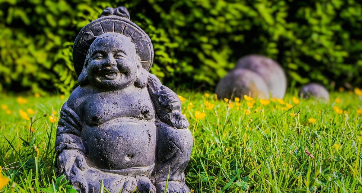 Statue de Bouddha rieur