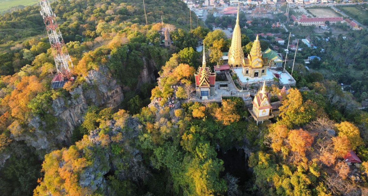Wat Banan dans la campagne de Battambang