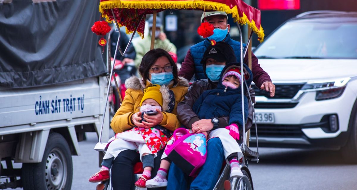 Balade en cyclo-pousse au Vietnam en famille